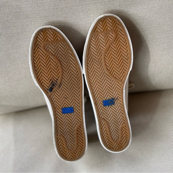 KEDS Tan Lace-Up Sneakers with Snake Print Texture ⭐️Excellent Condition - Picture 10 of 13